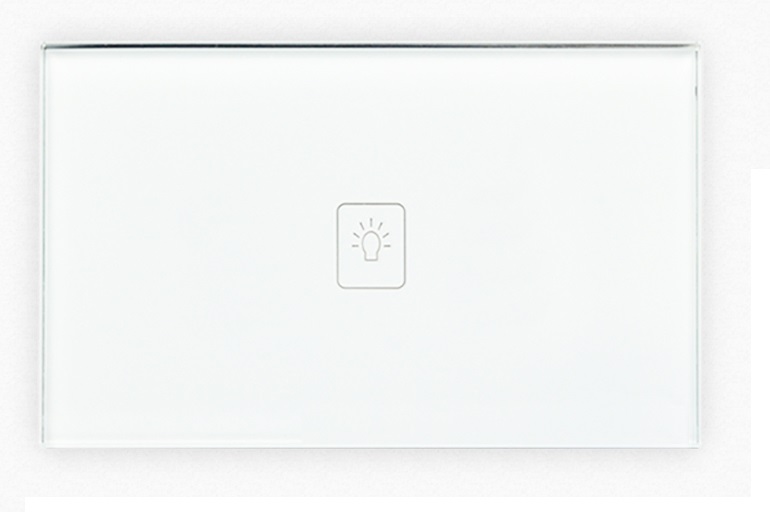 C&ocirc;ng tắc cảm ứng điều khiển từ xa s&oacute;ng 315Mhz, 1 n&uacute;t m&agrave;u trắng